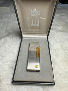 1円 dunhill ダンヒル 喫煙具 ゴールド シルバー ガスライター 箱付