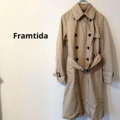 Framtida トレンチコート　ベージュ　ロング　結婚式　パーティ　L