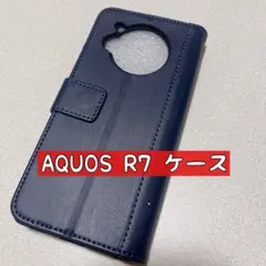 AQUOS R7 ケース 手帳型 カバー マグネット式 カード収納 横置き