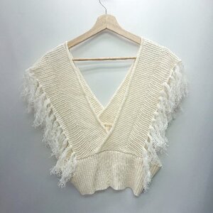 ◇ THE SHOP TK ザ ショップ ティーケー - ニット サイズM アイボリー レディース E