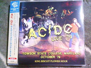 AC/DC[LIVE TOWSON STATE COLLEGE MARYLAND 79 KING BISCUIT FLOWER HOUR / ライブ・イン・メリーランド1979]CD 