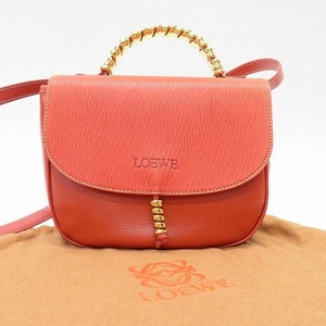 #anb ロエベ LOEWE ショルダーバッグ ハンドバッグ 赤系 2way ベラスケス ツイスト金具 ヴィンテージ レディース [666494]