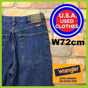 BP3-191★W72センチ位★訳アリ品★USA買付商品【Wrangler ラングラー】ストレート デニム【W30 メンズ M】ブルー ジーンズ ワーク アメカジ