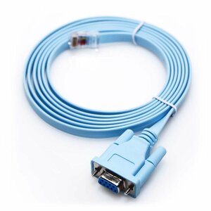 コンソールケーブル RJ-45 DB-9 シリアルケーブル Cisco 互換ケーブル (RJ45-DB9)