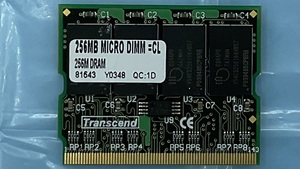 Transcend 256MB*1枚 PC133 SO-DIMM ノートパソコン用メモリ型番：TS32MMS64V6G