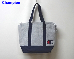 【Champion TOTE BAG C8-HS791B GRAY/NAVY チャンピオン トートバッグ トートバック グレー/ネイビー】