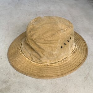 【60㎝ XL】USA製 FILSON ティンクロス ブッシュハット 茶系■ビンテージ オールド レトロ アメリカ古着 帽子 オイルド フィルソン