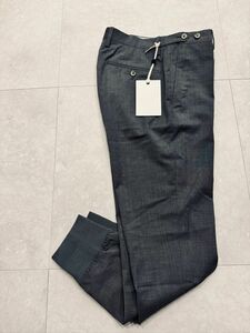 4450】新品4.4万【GTA IL PANTALONE / ジーティーアー　44　春夏　名作GIORGIO / ジョルジオ　トロピカルウール素材　裾リブパンツ】グレー