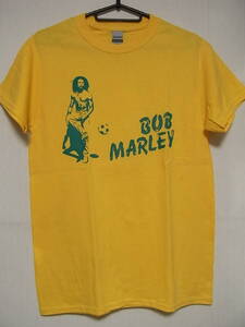 即決★新品レゲエＴシャツ★ボブ・マーリー★BOB MARLEY★イエローボディ×グリーンプリント★S/M/Lサイズ対応可能