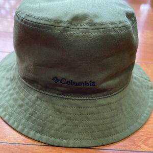 送料無料ColumbiaコロンビアリバーシブルハットOMNI-SHADE紫外線カットUPF50吸水速乾cotton通気孔 unisexカーキOliveGreen(L/XL)新品