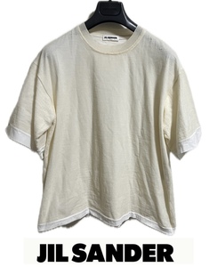 定価123,000円ジルサンダー JIL SANDERレイヤード ウール×コットン ニットTシャツ ITALY 46 MARNI マルジェラ　AMIRI DSQUARED diesel