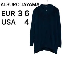 ATSURU TAYAMA ダークブルー 韓国製　 EUR 36 USA 4