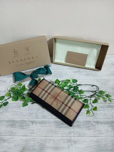 美品　BURBERRY　バーバリー　財布　長財布　男女兼用