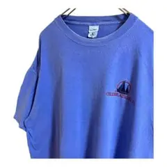 Quail Hollow Tシャツ 刺繍　胸元ロゴ　水色　2XL 大きめサイズ
