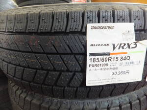 VRX3【新品/1本】2021年製 185/60 R15 VRX3 BLIZZAK《ブリヂストン》BS 倉庫管理 1本のみ