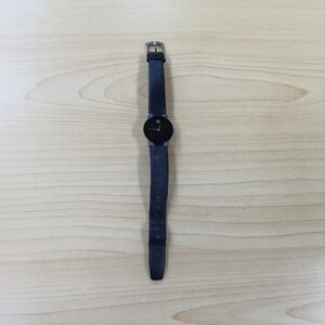 si☆1円〜中古品 MOVADO モバード 84.C1.827 ラウンド クォーツ ブラック文字盤 レディース腕時計 不動品 リューズ操作OK