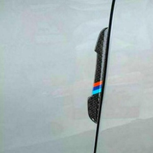 Performnance BMW 車 ドアストリップ 傷防止 ステッカー カーボンファイバー 保護ストリップ 外装 反射防止 トリム BMW用 4個