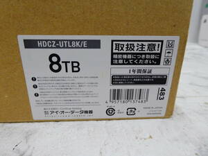 ☆I-O DATA アイ・オー・データ 外付けハードディスク HDD-UT8K/E ブラック HDD 8TB 開封品 未使用 1円スタート ☆