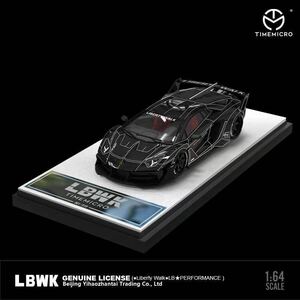 1/64 timemicro ランボルギーニ　アヴェンタドール　LP700 GT EVO LBWK 黒