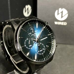 SEIKO セイコー WIRED ワイアード VD57-KJD0 クォーツ 腕時計 クロノグラフ デイト 24k菊NS