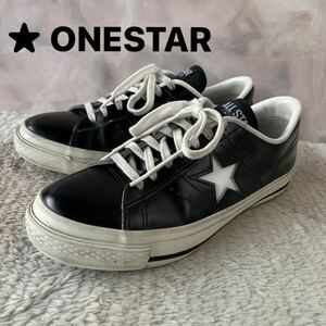 CONVERSE コンバース ONE STAR ワンスター 日本製 ブラック スニーカー ローカット レディース ボーイズ US 4.5 21.5cm相当