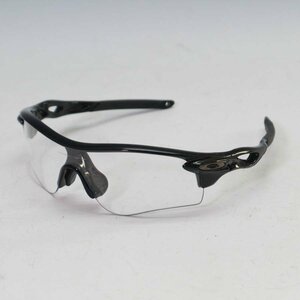 美品！OAKLEY RADAR LOCK スポーツサングラス ブラックフレーム クリアレンズ オークリー レーダーロック◆859f09