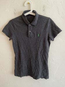 【送料無料】中古 RALPH LAUREN ラルフローレン ポロシャツ THE SKINNY POLO スキニー グレー サイズ S(160/84A)