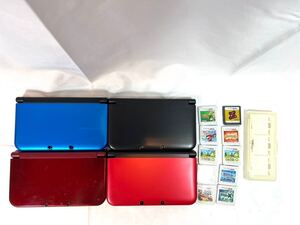 Nintendo new 3DS LL 1台　3DS LL 3台　ソフト10本　初期化済