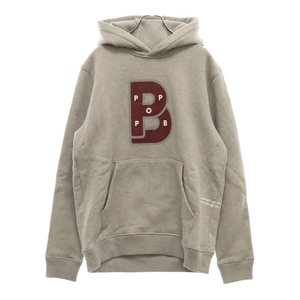 BURBERRY バーバリー 22AW ティッシ期 ロゴプリント スウェット プルオーバーパーカー グレー 8054853