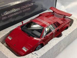 未使用品 オートアート 1/18 ランボルギーニ カウンタック 25th アニバーサリー レッド 74534 AUTOart Lamborghini Countach Anniversary