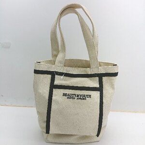 ◇ Θ BEAUTY & YOUTH UNITED ARROWS ハンドバッグ アイボリー レディース E