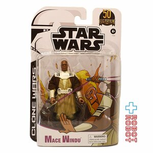 スター・ウォーズ クローン大戦 メイス・ウィンドゥ ルーカスフィルム 50th 6インチ Star Wars Black 50th CLONE WARS MACE WINDU