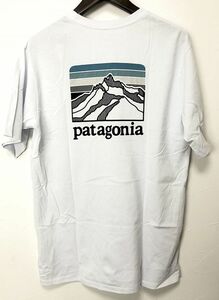 パタゴニア XSサイズ メンズ ラインロゴリッジポケットレスポンシビリティー 38511 ポケットTシャツ ホワイト