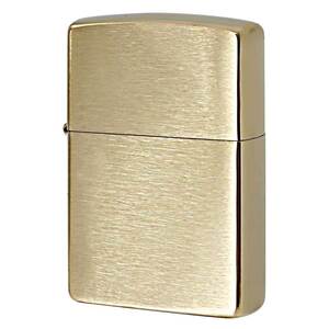 Zippo ジッポライター 無地 真鍮無垢 ブラス つや消し ブラッシュドソリッドブラス Brushed Solid Brass No.204 刻印無し 定番 メール便可