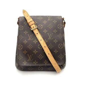 1円 LOUIS VUITTON ルイヴィトン ミュゼットサルサ ショート M51258 モノグラム ショルダーバッグ ポシェット 肩掛け ブラウン系