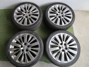 【58】 GRS200 タイヤホイール 4本セット 18インチ 18×7.5J PCD/114.3 オフセット/＋45 5穴 225/40R18 中古 ☆061206ｒｓ