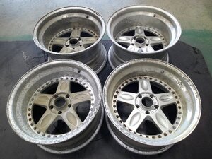 ジャンク レイズ ボルクレーシング Gr.C 16x8.0J -12 9.5J -35 PCD100 5H 鍛造 3ピース リバレル レストアベース 当時モノ グループC