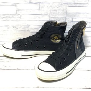 R7379bL CONVERSE コンバース ALL STAR オールスターゴールドジップHI ハイカットスニーカー ブラック レディース 23.5cm 1SC034