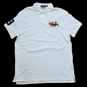 POLO RALPH LAUREN ラルフローレン ポニー刺繍 カノコ イエロータグ QR 現行タグ CUSTOM SLIM FIT XLサイズ メンズ 2021年製 M977425