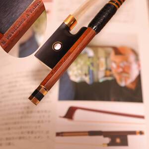 奇跡 MARTIN DEVILLERS Paris 1998 Gold/Ebony Violin Bow France Engins 特集記載品