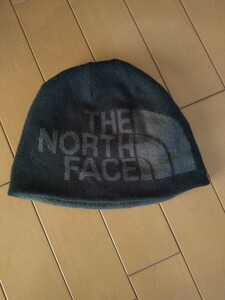 THE NORTHFACE☆ノースフェイス☆リバーシブル☆ビーニー☆ニットキャップ☆帽子☆ニット帽☆ブラック系×グレー系