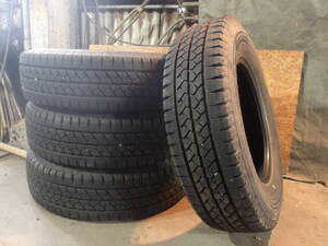 品質良 20年製 7-8分山 BLIZZAK VL1 195/80R15 107/105L LT BRIDGESTONE 個人宅配送不可 愛知交換可 中古スタッドレス4本 243 86