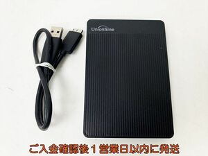 UnionSine External Hard Drive 外付けHDD ハードディスク500GB ブラック HD2510 動作確認済 B04-096rm/F3