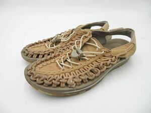 KEEN キーン UNEEK CANVAS スポーツ サンダル size24.5/茶■■◎