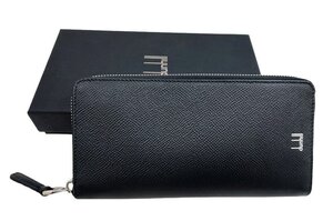 未使用品！dunhill【ダンヒル】DU18F2180CA001 カドガン レザー ラウンドファスナー長財布（4741）