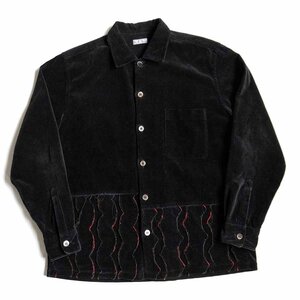 【美品/00s】COMME des GARCONS HOMME 【00s ベロア シャツ】 コムデギャルソン オム u2401014