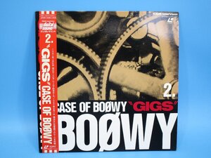 BOOWY　ボーイ　レーザーディスク　GIGS　CASE　OF　BOOWY　2　LD　帯付き　（池　SD04