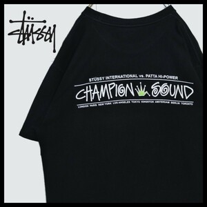 《STUSSY/ステューシー》クラウンロゴ　Tシャツ　半袖　バックプリント