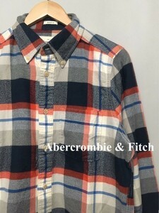 ◎▼アバクロ Abercrombie & Fitch チェックシャツ 長袖 M &