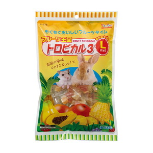 （まとめ買い）スドー フルーツ王国 トロピカル3 Lパック(160g) 小動物用フード 〔×4〕